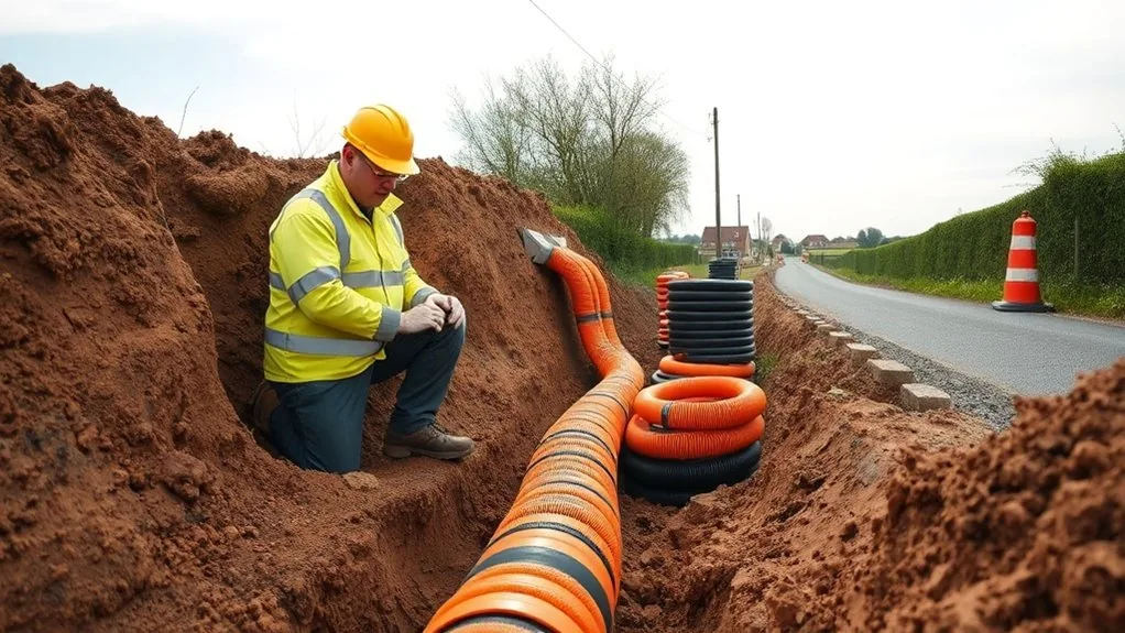 Electric Ducting Installation in Kings Hill | Power Supply Cable Ducting