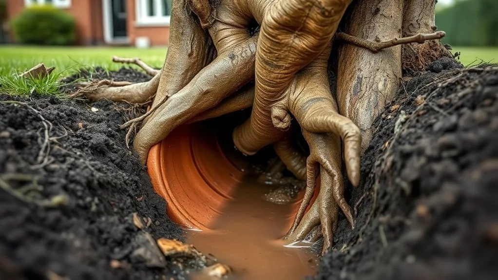 Tree Root Damage in Drains | Detection & Removal in Kings Hill